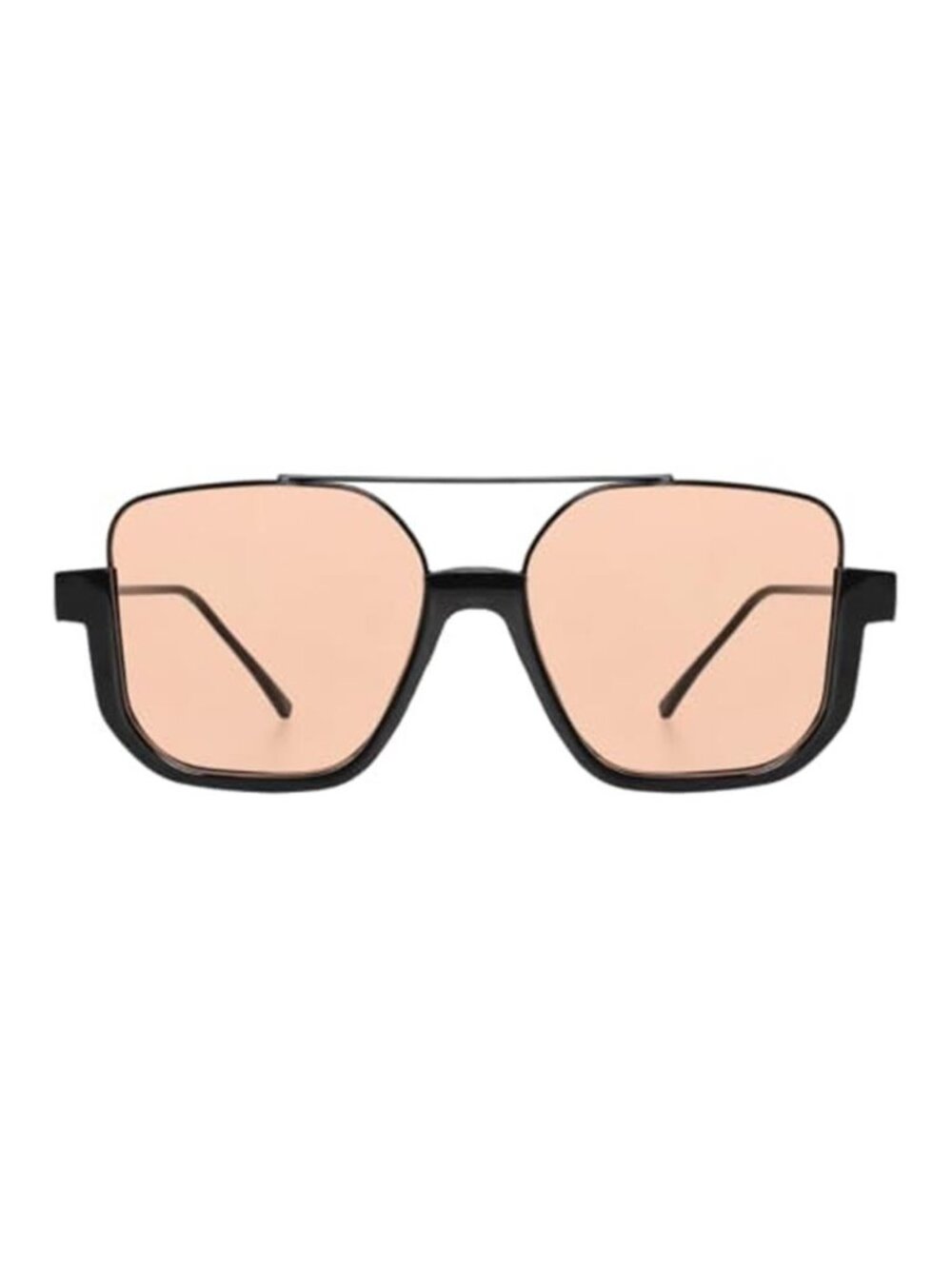 Square Oversized Sunglasses Flat Top Vintage Sun Glasses Retro Vacation